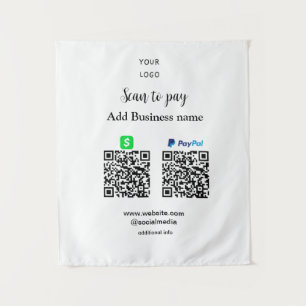 Tapete De Parede Paypal Cashapp digitalizar para pagar QR adicionar