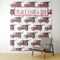 Paz Amor e Joy Toy Truck Feliz Natal