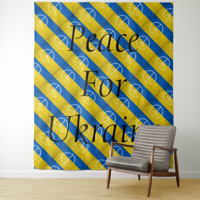 TAPETE DE PAREDE PAZ PARA A UCRÂNIA (In Situ)