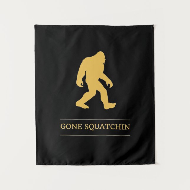 Tapete De Parede Pé grande engraçado Squatchin ido Sasquatch (Frente)