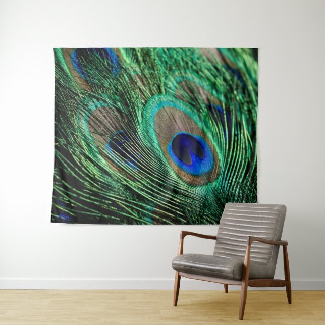 Tapete De Parede Peacock Feather Lucky (In Situ (Horizontal))