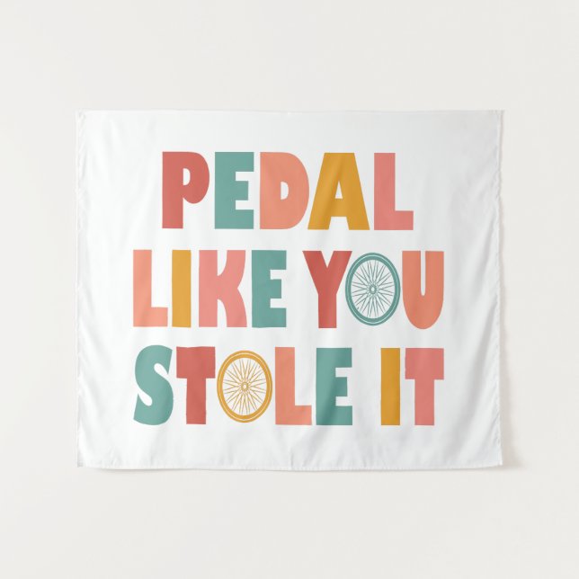 Tapete De Parede Pedal Como Se Você Roubasse - Ciclismo Engraçado (Frente (Horizontal))