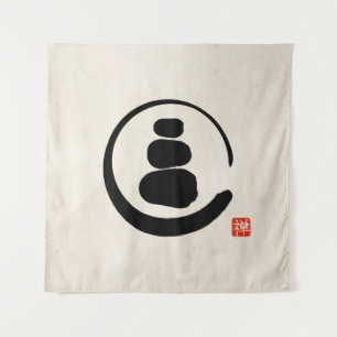 Tapete De Parede Pedras Zen Enzo Circle e Zen