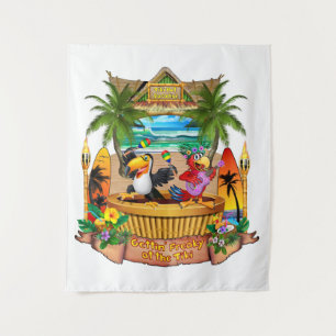 TAPETE DE PAREDE PEGANDO O JEITO NO TIKI