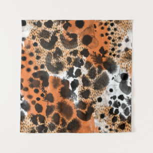 Tapete De Parede Pele animal: padrão leopardo criativo.