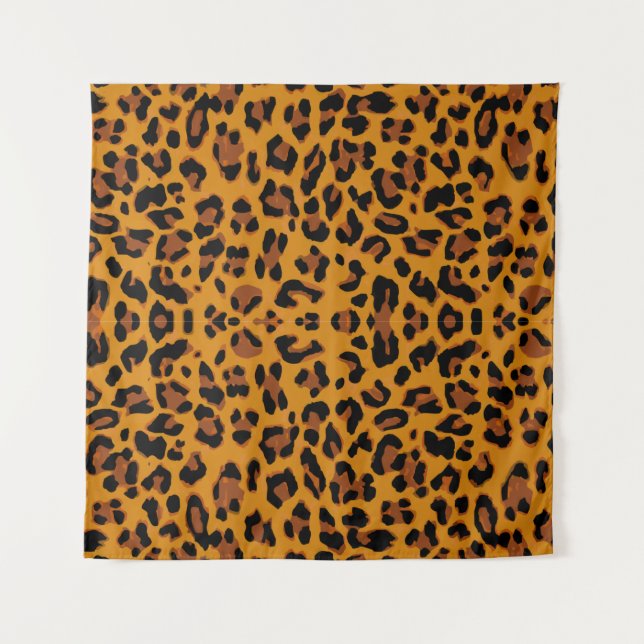 Tapete De Parede Pele-leopardo de padrão (Frente)