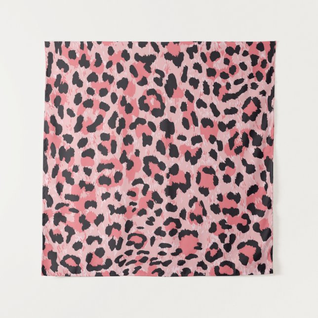 Tapete De Parede Pele-leopardo: textura perfeita da safra (Frente)