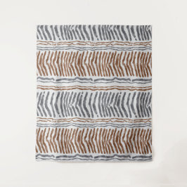 Tapete De Parede Pendurado de Parede Boho Moderno Cinza Marrom