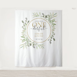 Tapete De Parede Pequena Senhorita ENCANTADORA Primeiro Aniversário