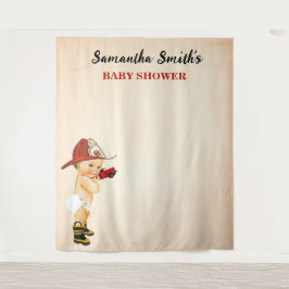 Tapete De Parede Pequeno Chá de fraldas Bombeiro