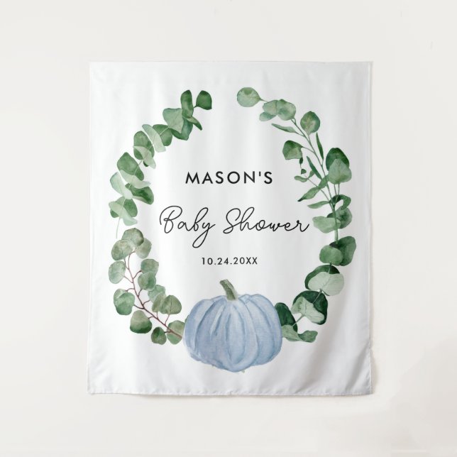 Tapete De Parede Pequeno Pumpkin Boy Chá de fraldas (Frente)