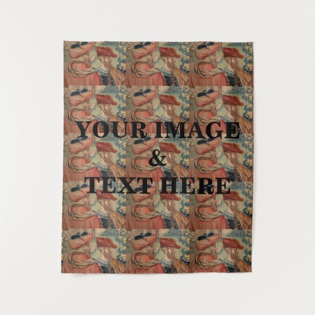 Tapete De Parede Personalizado com sua própria foto e texto (Frente)