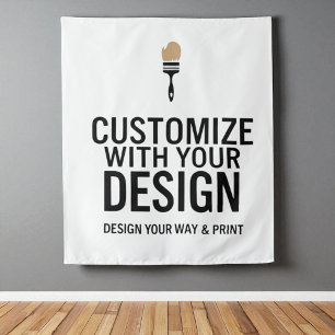 Tapete De Parede Personalizado em Branco 86x102cm Empresa Personali
