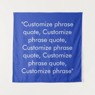 Tapete De Parede Personalizar citação de frase elegante azul bran