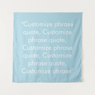 Tapete De Parede Personalizar citação de frase elegante azul clar