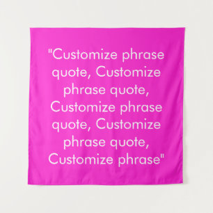 Tapete De Parede Personalizar citação magenta magenta elegante
