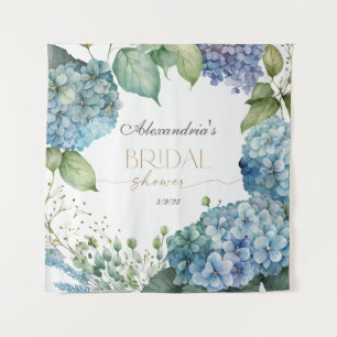 Tapete De Parede Personalizar Hydrangeas Azuis do Chá de panela