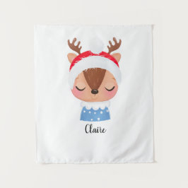 Tapete De Parede Personalizar o rosto da Reinadora de Sono de Natal