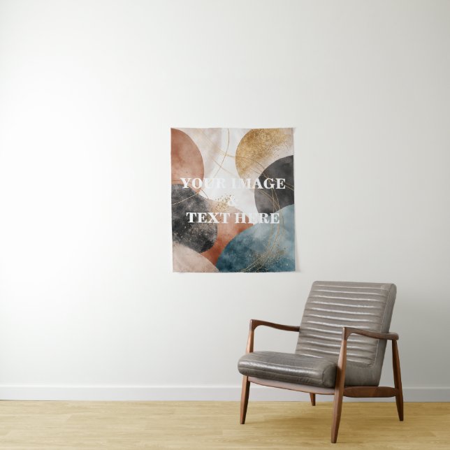 Tapete De Parede Personalized Custom Your Own Photo & Text Tapestry (In Situ)