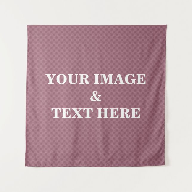 Tapete De Parede Personalized Custom Your Own Photo & Text Tapestry (Frente)
