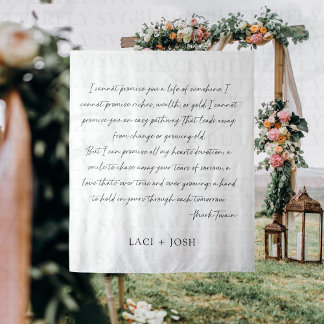 Tapete De Parede Personalized Wedding Ceremony Backdrop Banner