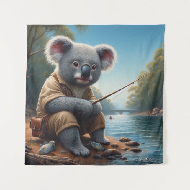 Tapete De Parede Pesca Koala (Frente)