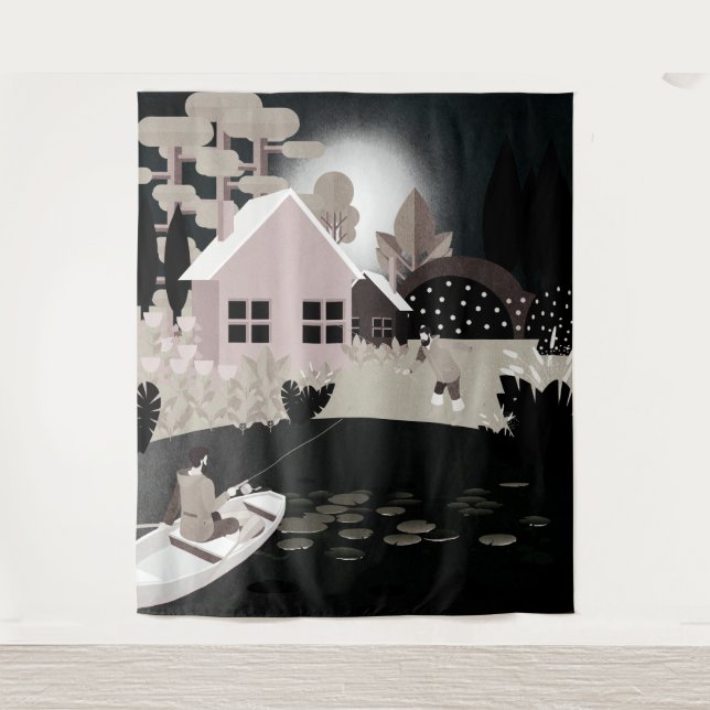 Tapete De Parede Pescadores (Frente)