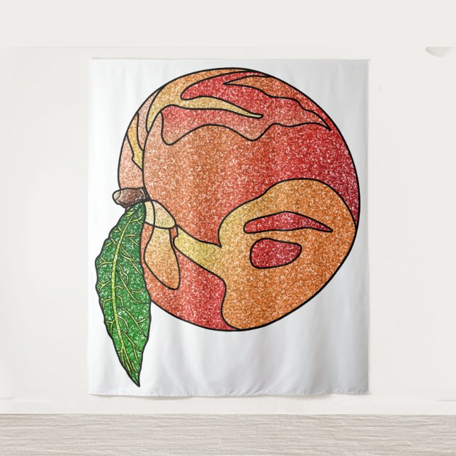 Tapete De Parede Pêssego com brilho (Frente)