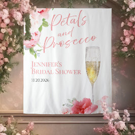 Tapete De Parede Pétalas e Prosecco | Backdrops do chá de panela