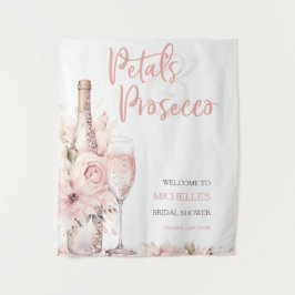 Tapete De Parede Petals & Prosecco Blush Chá de panela Floral Rosa