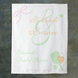 Tapete De Parede Pickleball and Prosecco Bridal Shower