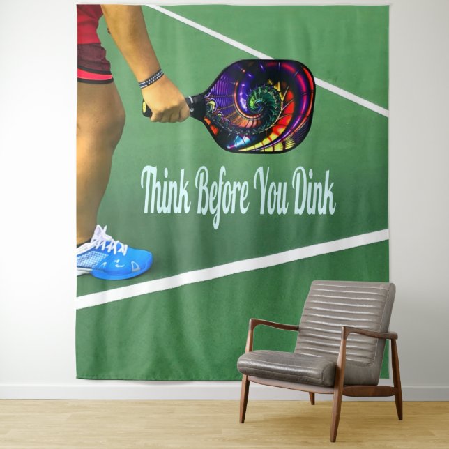 Tapete De Parede Pickleball Pense Antes de Você Dink (In Situ)