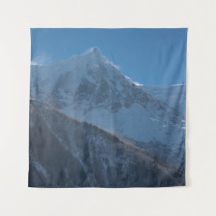 Tapete De Parede Picos de montanha franceses cobertos de neve fresc