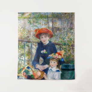 Tapete De Parede Pierre-Auguste Renoir - Duas irmãs no Terraço
