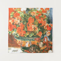 Pierre-Auguste Renoir Geraniums E Cats