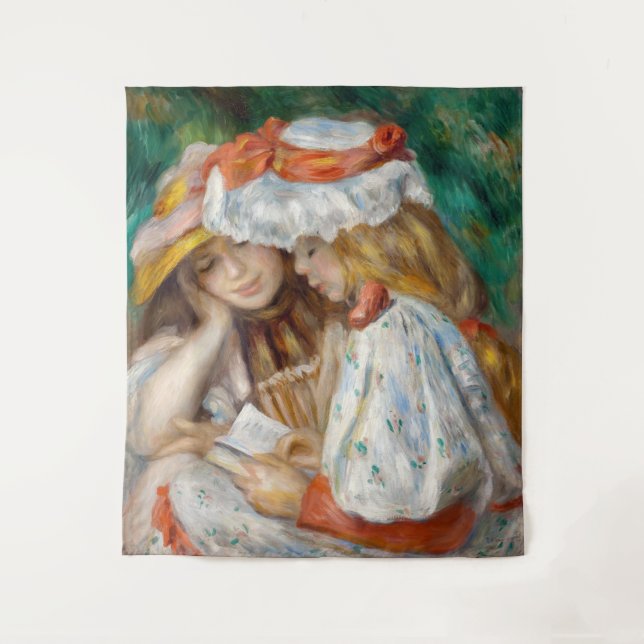 Tapete De Parede Pierre-Auguste Renoir - Leitura De Duas Raparigas (Frente)