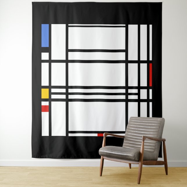 Tapete De Parede Piet Mondrian, Composição 10 (In Situ)