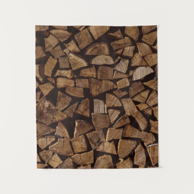 Tapete De Parede Pile of firewoods (Frente)
