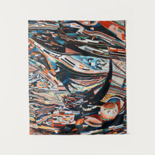 Tapete De Parede Pilha de barco de madeira marrom e azul lote