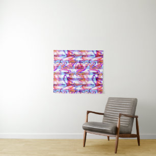 Tapete De Parede Pincel moderno abstrato sem soldadura trava multic
