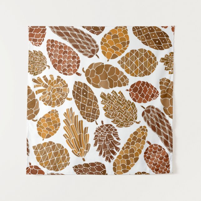 Tapete De Parede Pine cones, padrão sem descontinuidades (Frente)