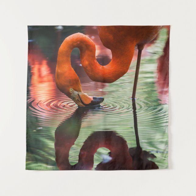 TAPETE DE PAREDE PINK FLAMINGO (Frente)