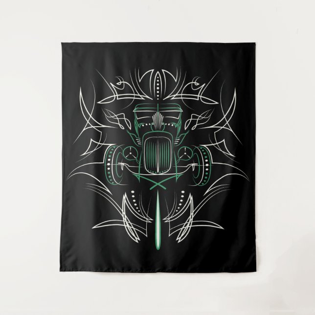 Tapete De Parede Pinstriping Hot Rod (Frente)