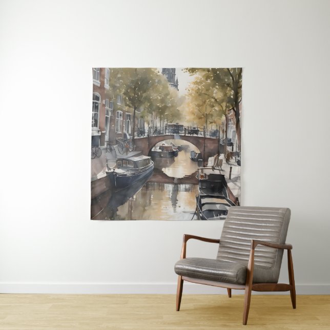 Tapete De Parede Pintor aquoso de Amsterdã (In Situ)