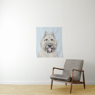 Tapete De Parede Pintura Bouvier des Flandres - Arte Cachorra Origi