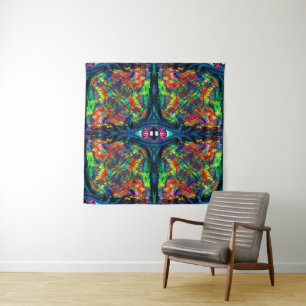 Tapete De Parede Pintura com torção de olhos e trippy