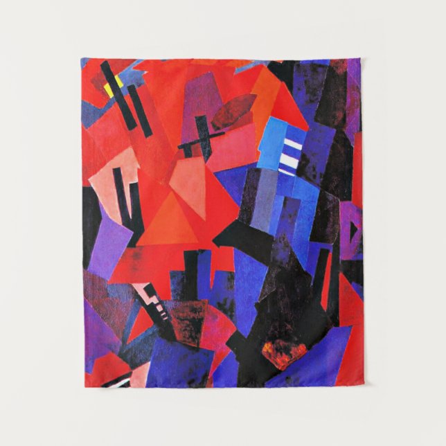 Tapete De Parede Pintura de Aleksandra Ekster, Composição Cityscape (Frente)