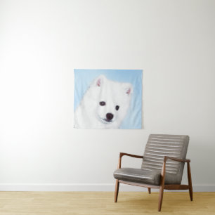 Tapete De Parede Pintura de Cachorro Eskimo Americano - Arte Origin