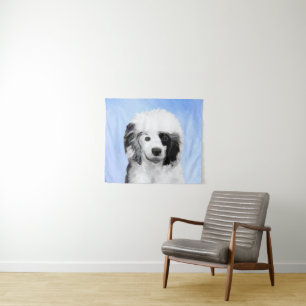 Tapete De Parede Pintura de Cachorro Português - Arte Original de C