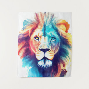 Tapete De Parede Pintura de Cores de Animais da Natureza Selvagem d